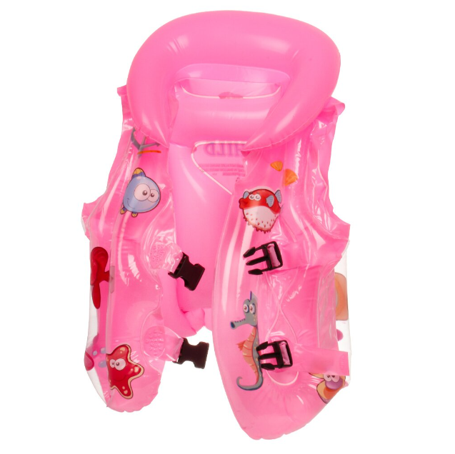 картинка Жилет надувной 3-5 лет, 50 х 35 см, детский, розовый от магазина Евродом