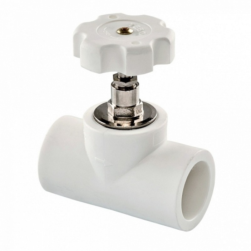 картинка Вентиль запорный Ø32*90° PRO AQUA Белый (1/40) от магазина Евродом