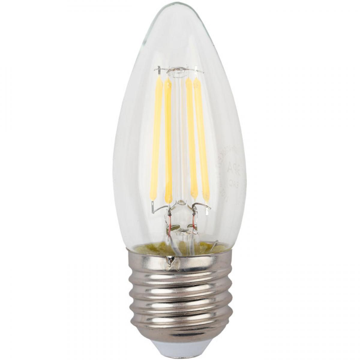 картинка Лампа светодиодная ЭРА LED Filament свеча 7W E27 4000К от магазина Евродом
