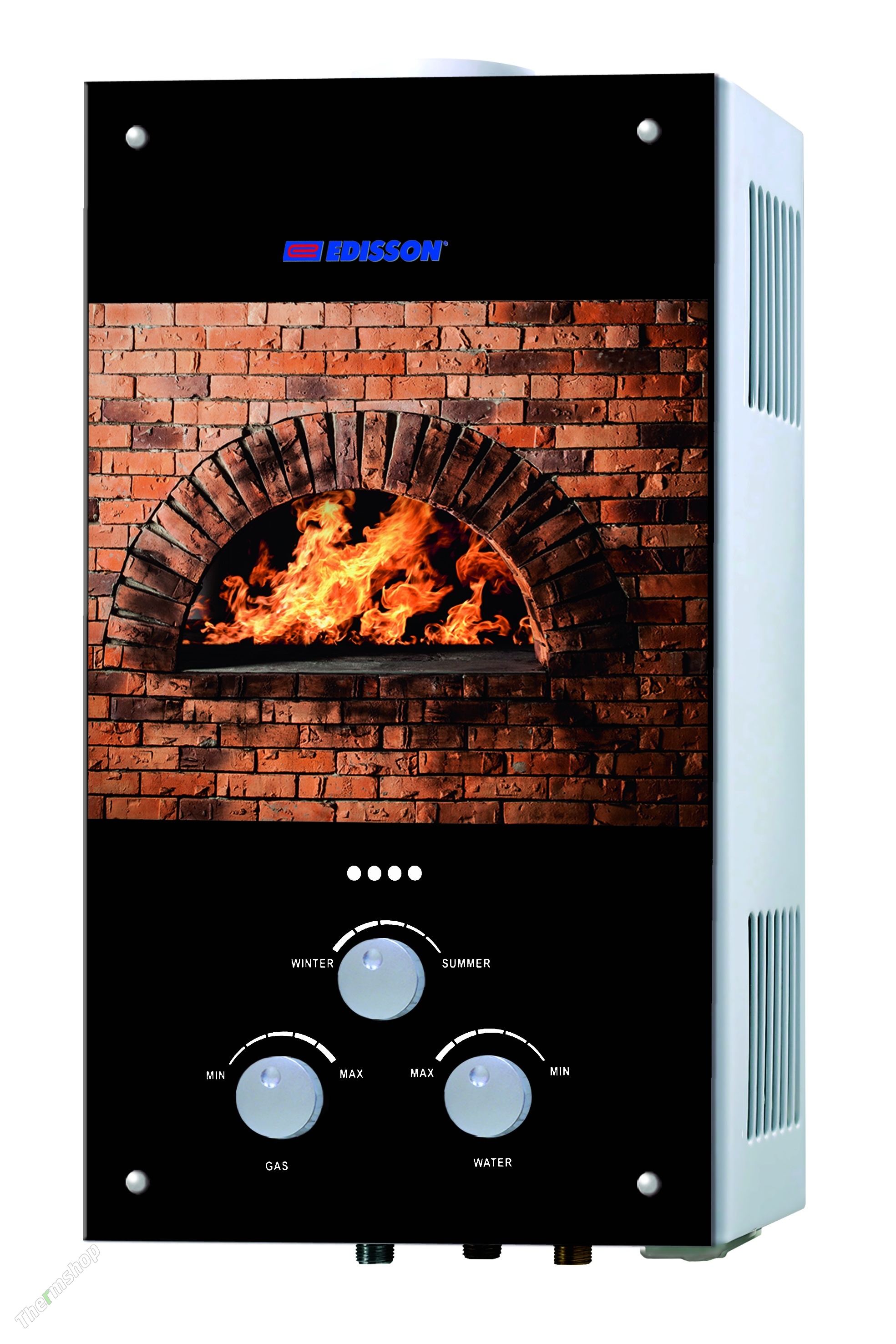 картинка Газовый проточный водонагреватель EDISSON S 20G (Камин) от магазина Евродом