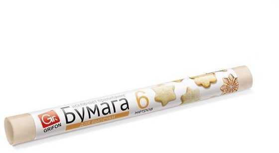 картинка Бумага для выпечки 30см/6м в пленке GRIFON 101-303 от магазина Евродом