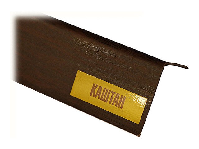 картинка Угол арочный 20х12мм 2,7м "Идеал" Каштан / 351 от магазина Евродом