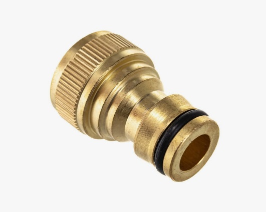 картинка Адаптер штуцерный с внутренней резьбой, 1/2" (ЛАТУНЬ) TIM от магазина Евродом