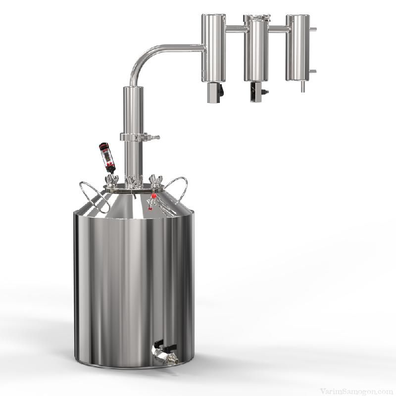 картинка Самогонный аппарат ХМЕЛЬ Славянки Два сухопарника. Объем: 30 л от магазина Евродом