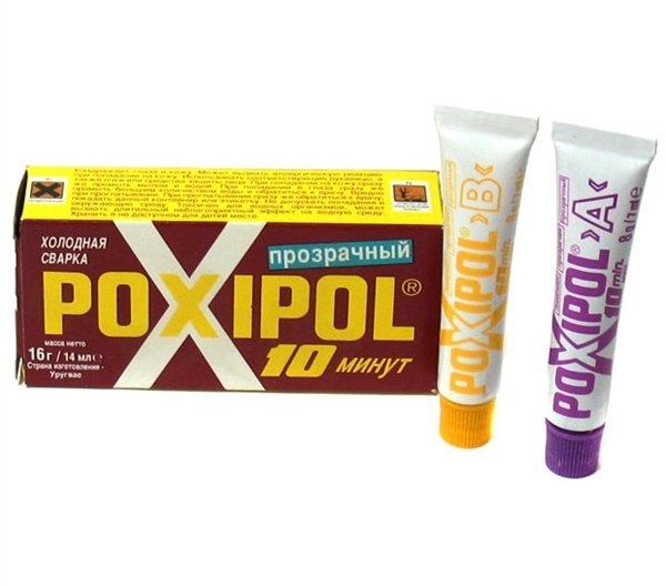 картинка Холодная сварка Poxipol прозрачная 14мл от магазина Евродом