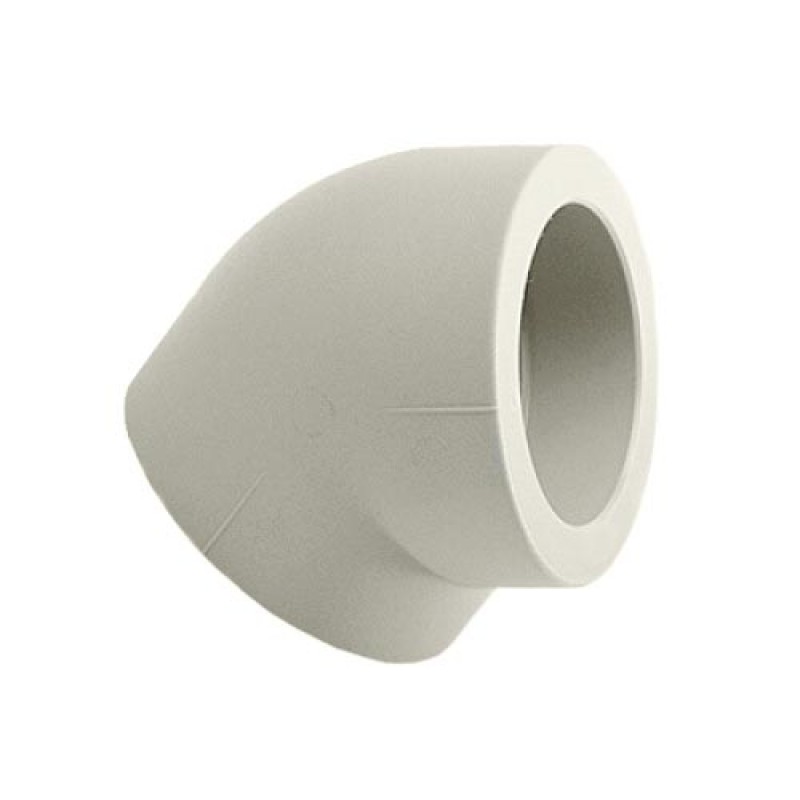 картинка Уголок Ø50*45° PRO AQUA Серый (10) от магазина Евродом