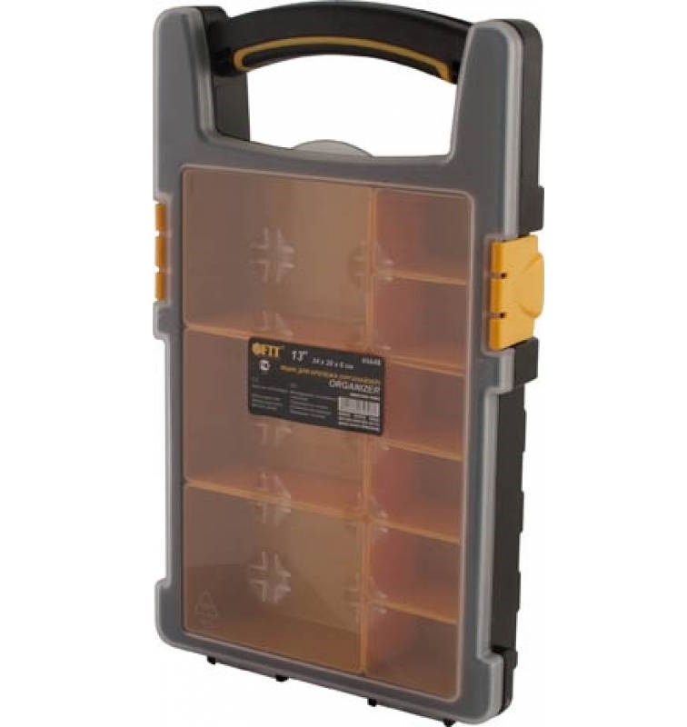 картинка Ящик для крепежа (органайзер) 13" (34х20х6см) съемные ячейки от магазина Евродом