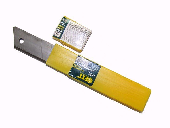 картинка Лезвия для технического ножа 25мм, 8 сегментов, 10шт. от магазина Евродом