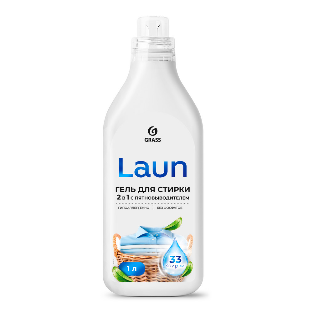 картинка Гель для стирки с пятновыводителем 1л Laun от магазина Евродом