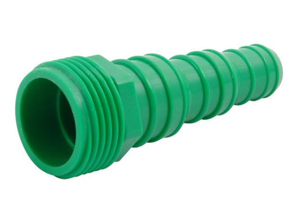 картинка Штуцер пластиковый 1/2" наружная резьба - 3/4" шланг от магазина Евродом