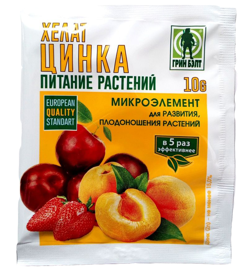 картинка Хелат цинка 10г микроэлемент для питания растений от магазина Евродом