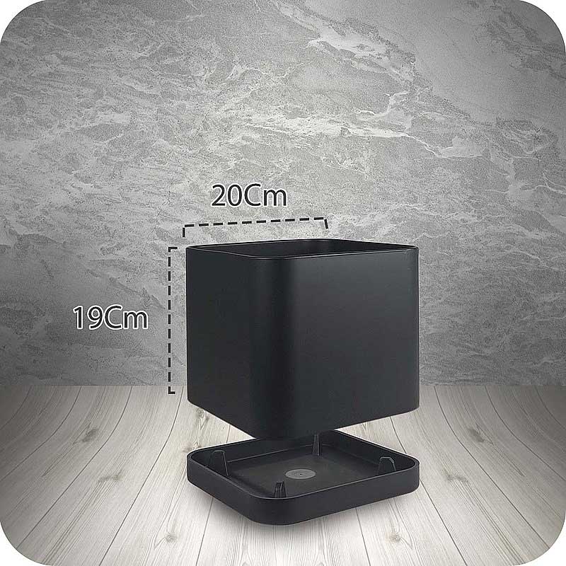 картинка Горшок 5,10л черный 104/20- х8 от магазина Евродом