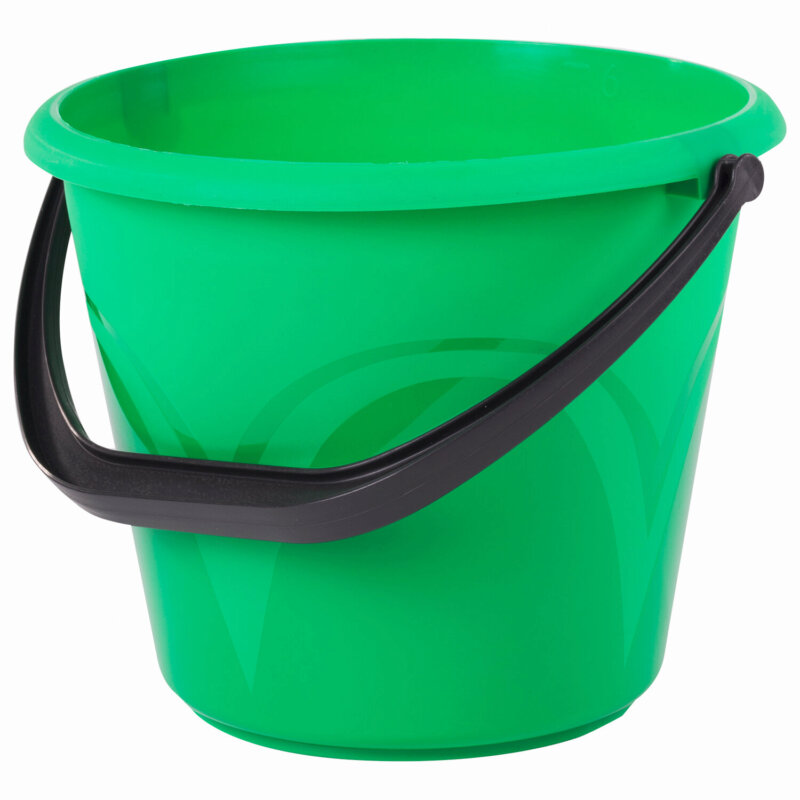 картинка Ведро пластиковое 15л пищевое мерное зеленое от магазина Евродом