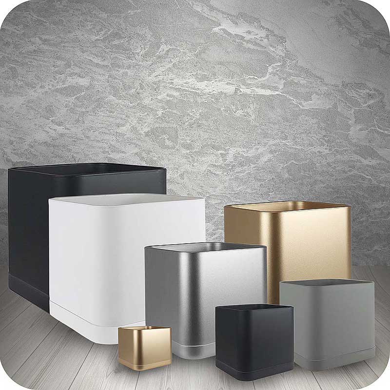 картинка Горшок 5,10л серебро 104/20-5 х8 от магазина Евродом