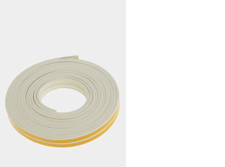 картинка Уплотнитель E-профиль белый одинарная полоска от магазина Евродом