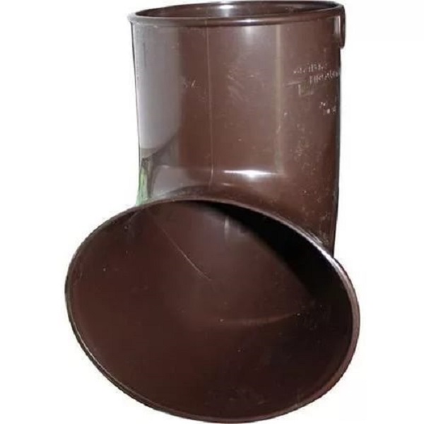 картинка Наконечник трубы нижний (Слив) ПВХ Коричневый, Альта Профиль от магазина Евродом