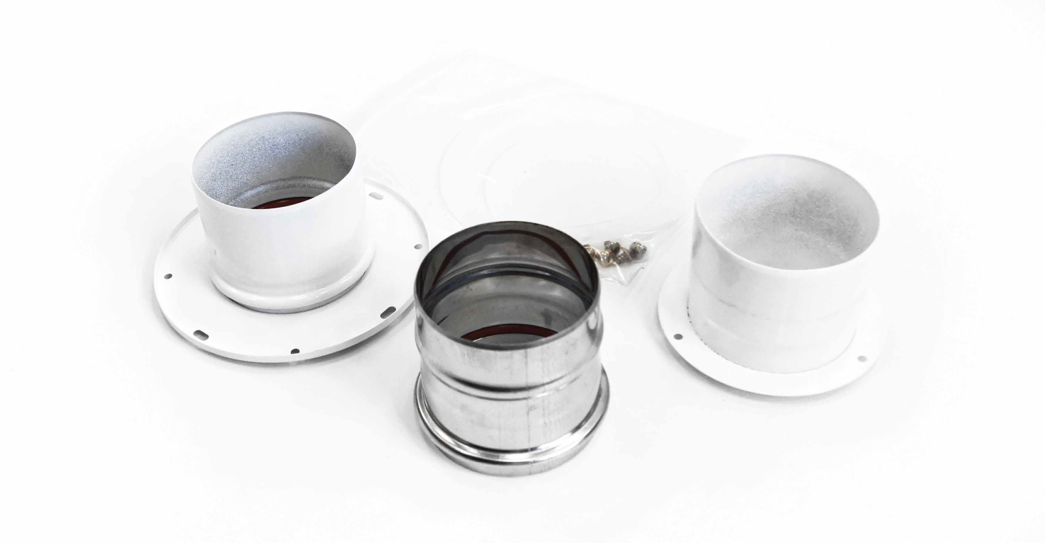 картинка Дымоход раздельный 80мм White (белый) NAVIEN S от магазина Евродом