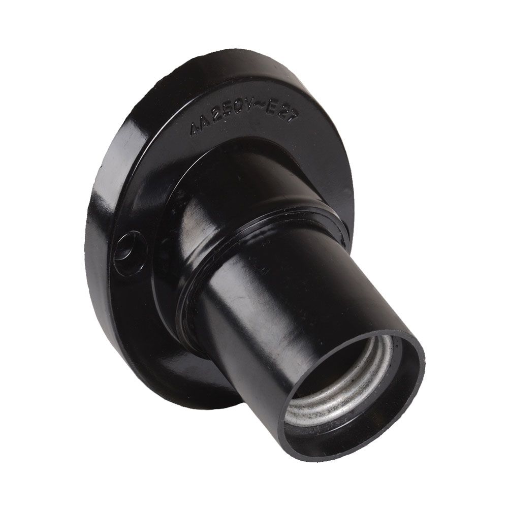 картинка Патрон Е27 карболитовый настенный наклонный черный IEK от магазина Евродом