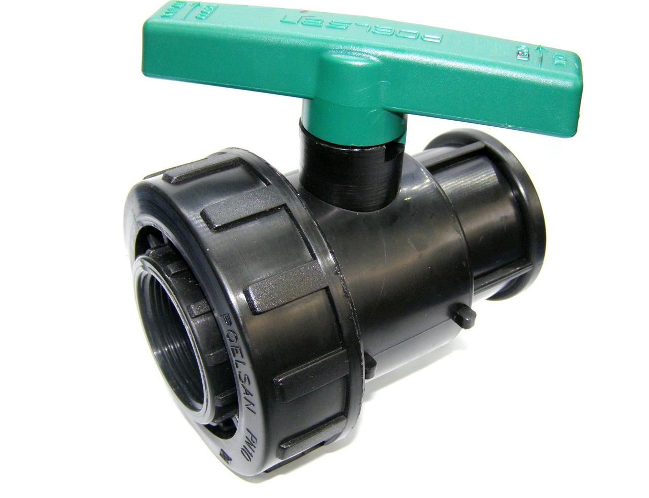 картинка КФ Кран шаровый 1" г/г ПЭ poel-san от магазина Евродом