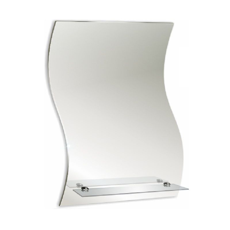 картинка Зеркало Волна 43х60см с полкой от магазина Евродом