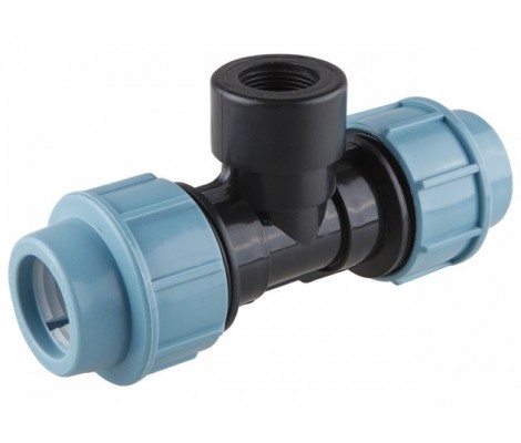 картинка ПЭ Тройник 32х1/2" в х32 ИТАЛ (70/7шт) от магазина Евродом