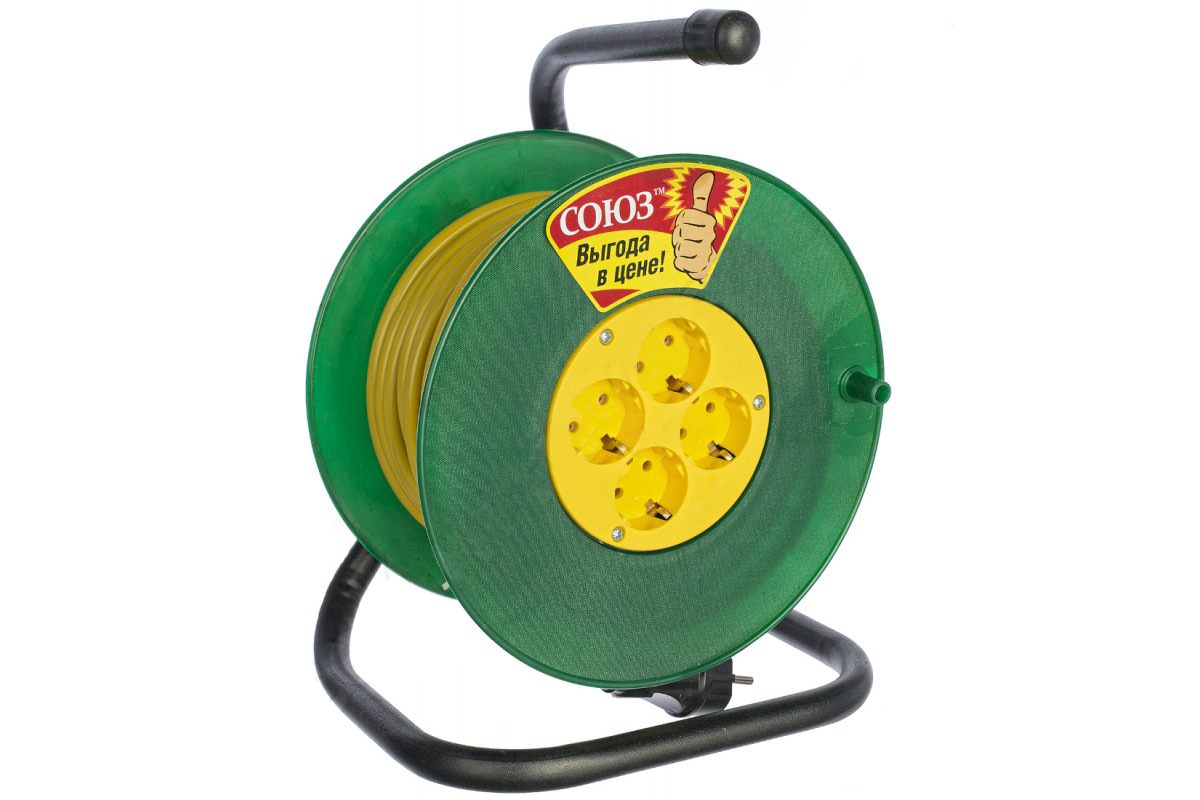 картинка Удлинитель на катушке 4х20м с/з 3700Вт от магазина Евродом