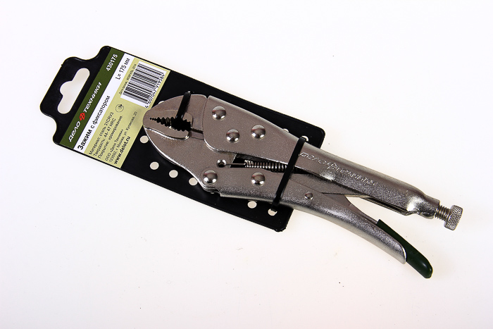 картинка Зажим с фиксатором с полукругл захватом 175 от магазина Евродом