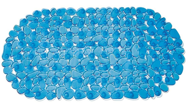 картинка Коврик на присосках Камушки 69х36 см голубой BR-6936 от магазина Евродом