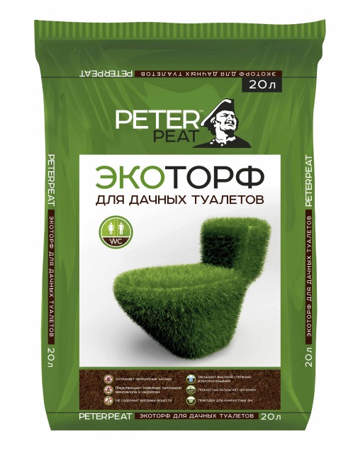 картинка Торф эко для дачных туалетов 20л от магазина Евродом