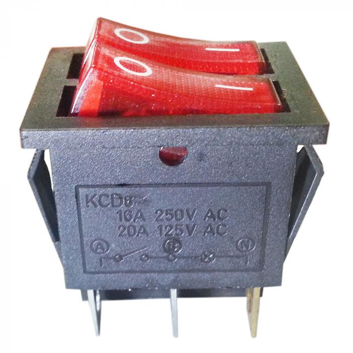 картинка Выключатель двухклавишный (04) от магазина Евродом