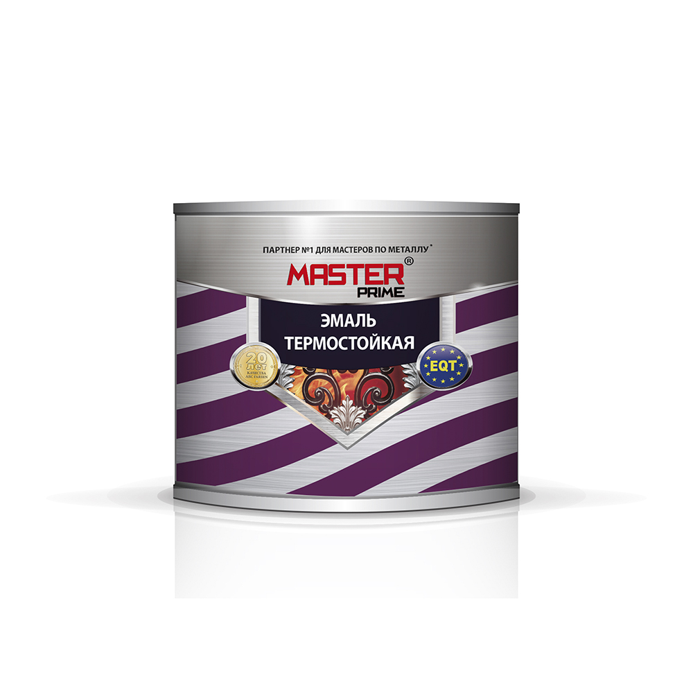 картинка Эмаль термостойкая белая 0,4кг MASTER PRIME от магазина Евродом