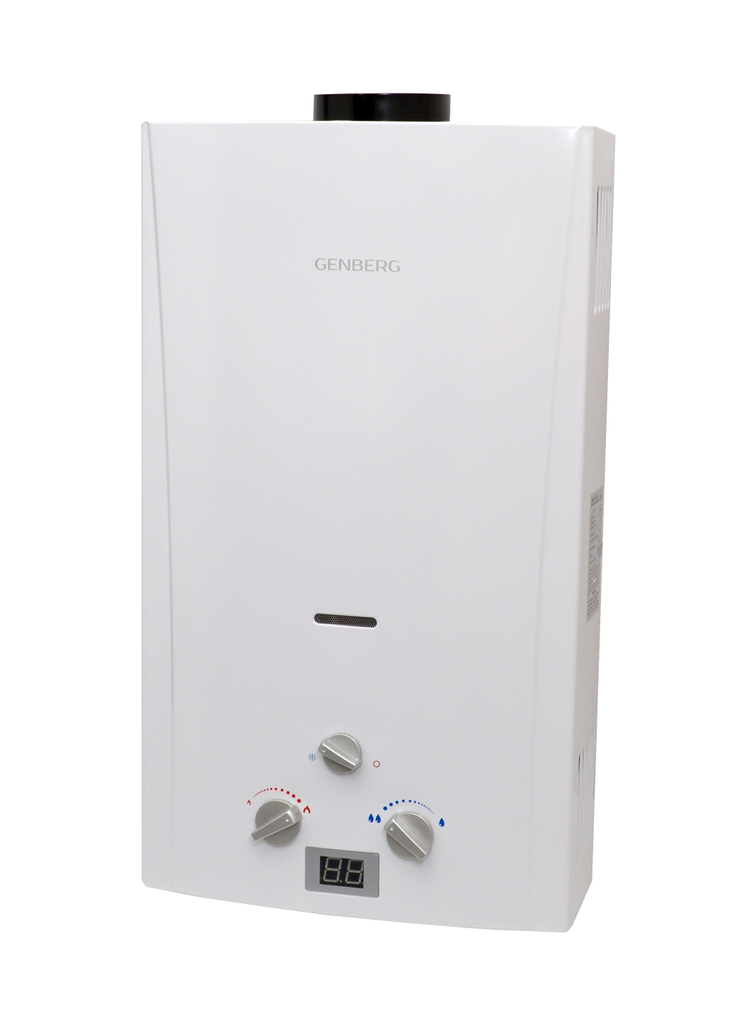 картинка Газовый проточный водонагреватель GENBERG 110.01 СТАНДАРТ 10л Белый от магазина Евродом