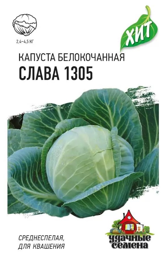 картинка Капуста Слава 1305 1,5 г Г семена от магазина Евродом