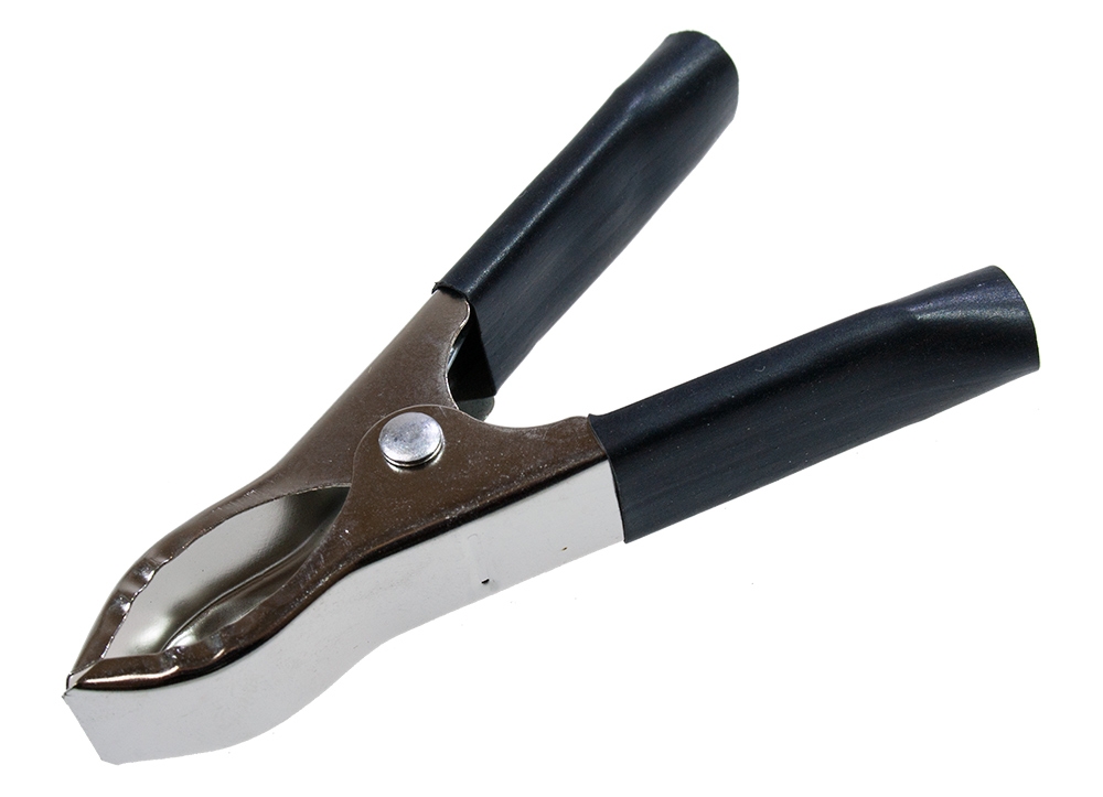 картинка Зажим "крокодил" 75мм, 30А черный от магазина Евродом