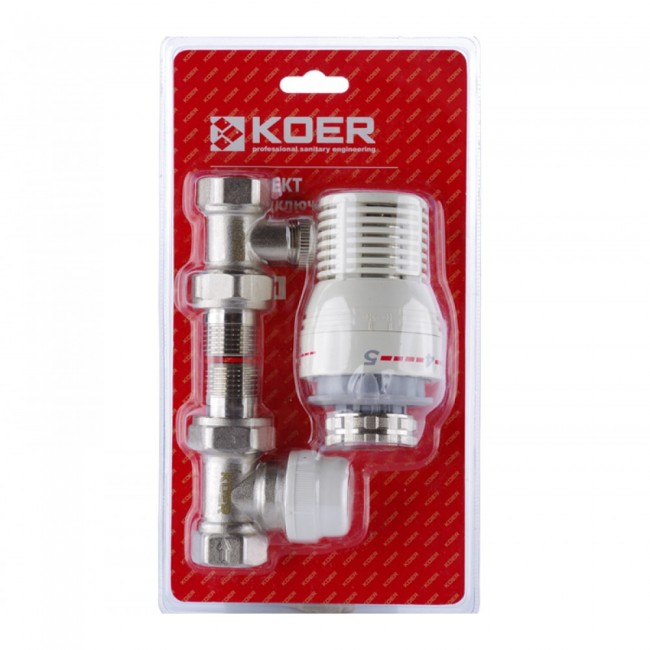 картинка Комплект термо KOER прямой 1/2" (верх+низ+головка) от магазина Евродом