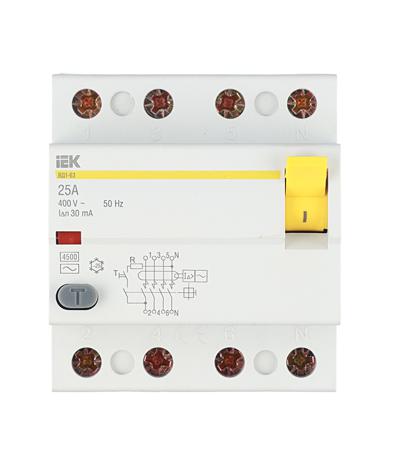 картинка УЗО ВД1-63 4Р 25А 30мА ИЭК от магазина Евродом