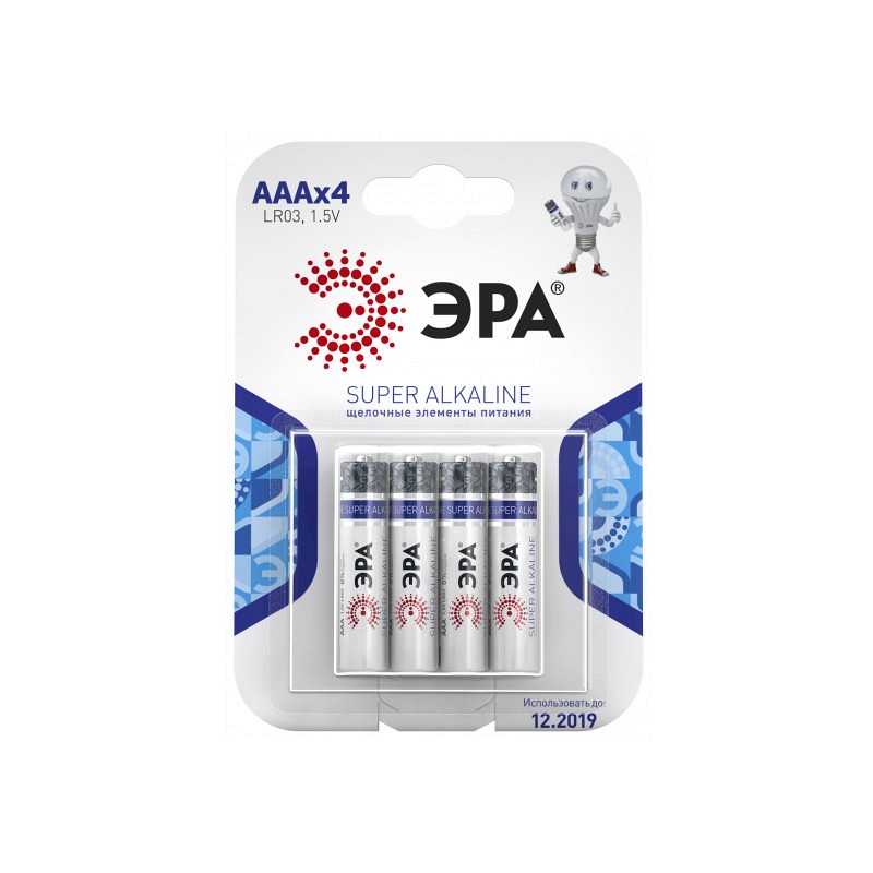 картинка Элемент питания LR03-4BL ЭРА  от магазина Евродом