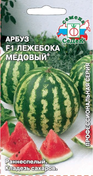 картинка Арбуз Лежебока медовый 1г СД семена от магазина Евродом