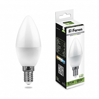 картинка Лампа светодиодная Feron LB-570 E14 9W 4000K 820Lm 230V от магазина Евродом