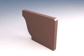 картинка Заглушка желоба правая 120*86 (ПЭ-01-8017-0,5) от магазина Евродом