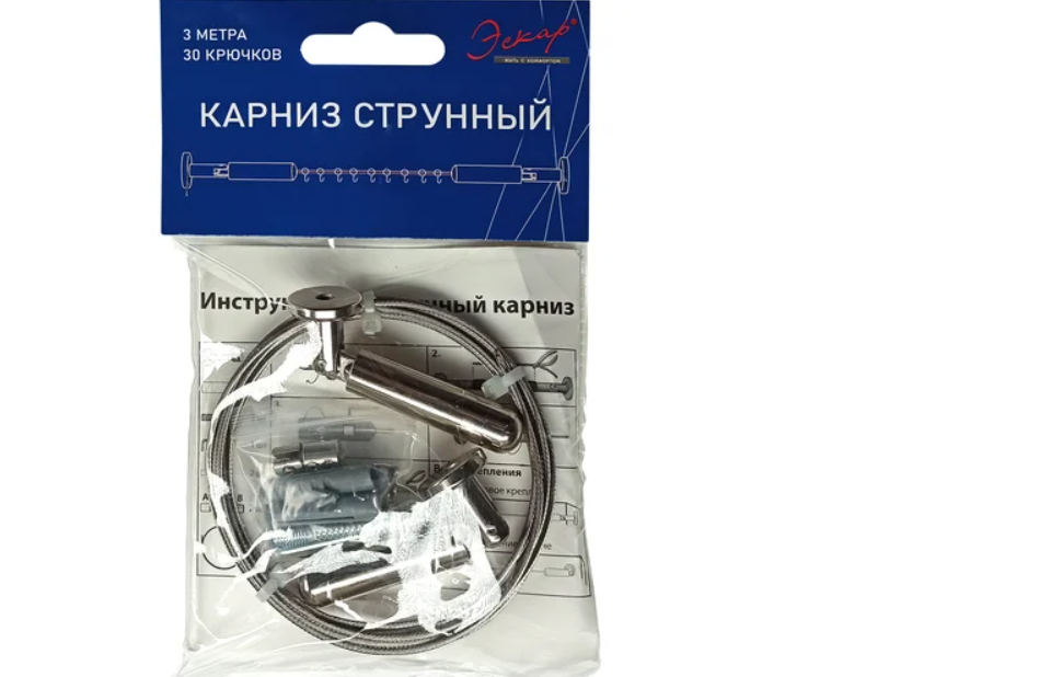 картинка Карниз струнный, 3 м Эскар  от магазина Евродом