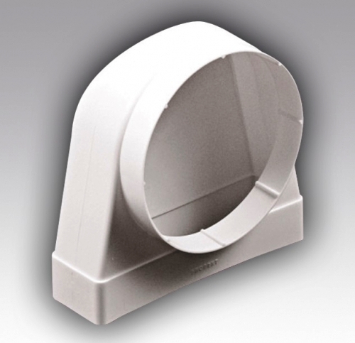 картинка Соединитель угловой плоский/круглый канал 612СК10КП нар от магазина Евродом