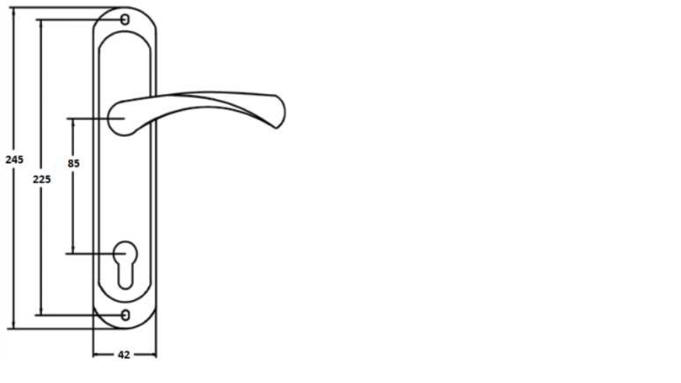 картинка Ручка на планке  VЕTTORE A85.423 AL AB (алюминий)  (Бронза) от магазина Евродом