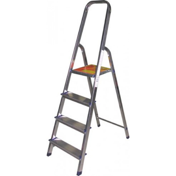 картинка Стремянка алюминиевая 4 ступени Энкор от магазина Евродом