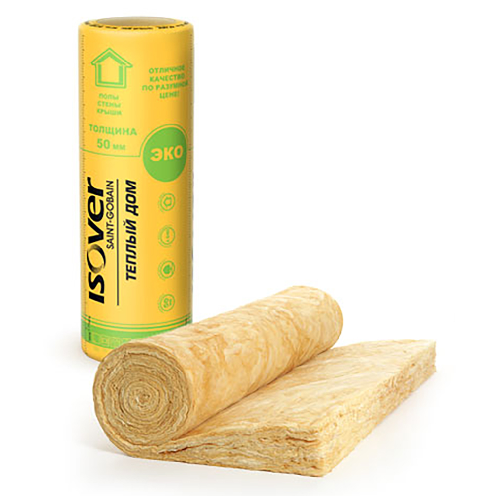 картинка Мин.вата ИЗОВЕР Теплый Дом (50х1220х8200) 20м2/1м3 2шт от магазина Евродом
