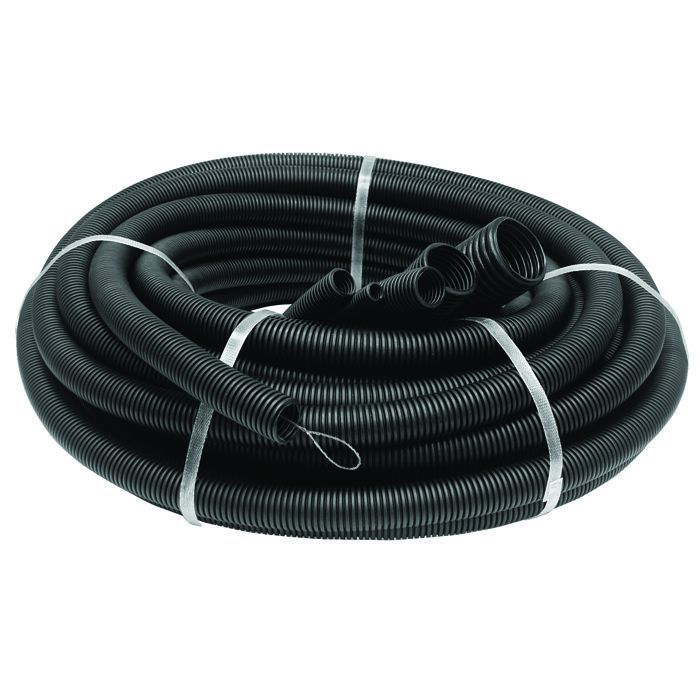 картинка Труба ПНД с протяжкой гибкая легкая 16 мм черная от магазина Евродом