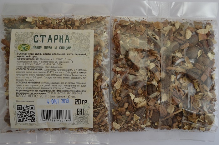 картинка Набор трав для настоек Старка АЛКОВАР от магазина Евродом