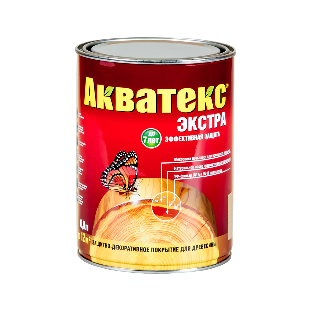 картинка Пропитка для дер. АКВАТЕКС-Экстра орегон 0,8л РОГНЕДА от магазина Евродом
