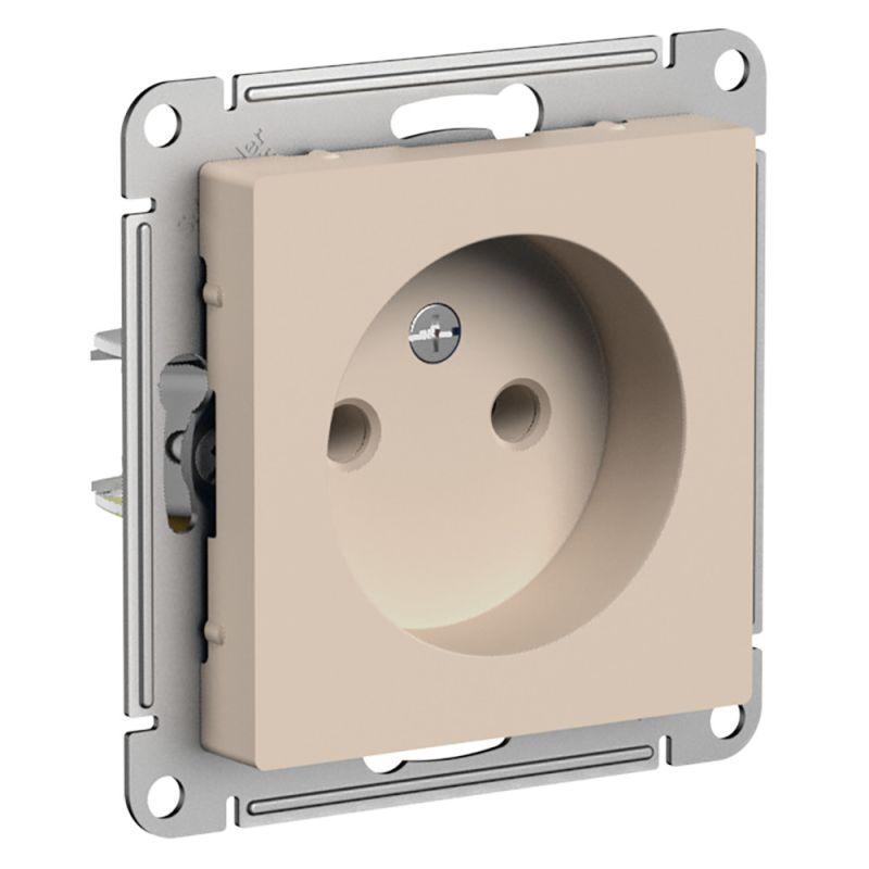 картинка Розетка Schneider-Electric AtlasDesign Бежевый б/з, 16А, механизм от магазина Евродом