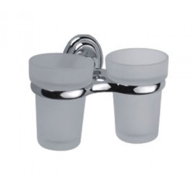 картинка 21-Стаканодержатель двойной матовый 1508/L от магазина Евродом